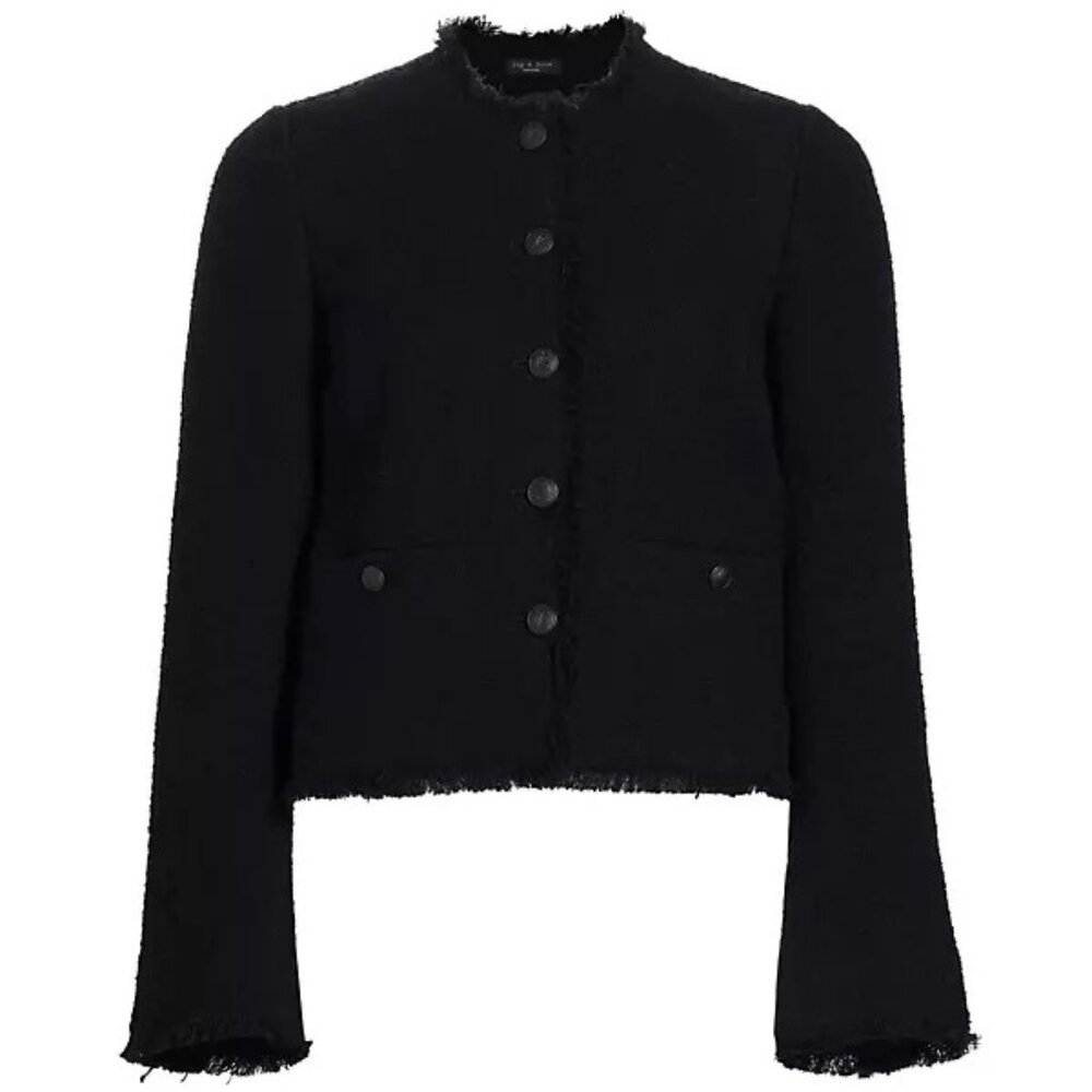 Rag & Bone Carmen Fringe Wool Jacket - Picture 2 of 5